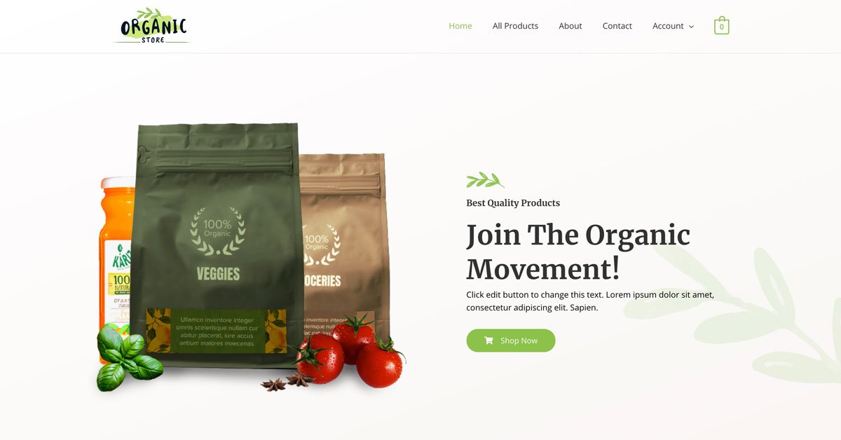 organic store social