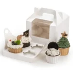 Custom Window Cupcake Packaging Boxes